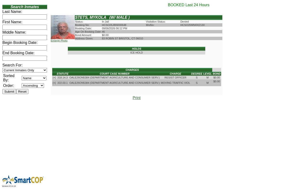 Hamilton County Jail View recent arrest roster search